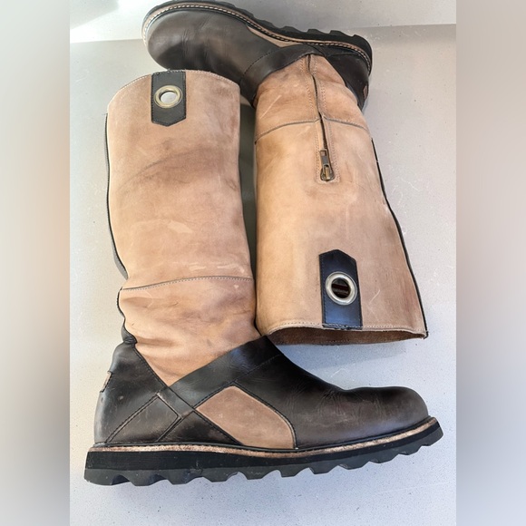 Sorel Womens British Tan Wicked Tall NL1925-265 Leather Riding Snow Boots SZ 9.5 - Picture 11 of 13